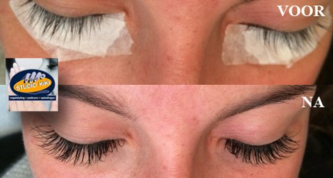 voor na voorbeeld Blink Lash Wimperextensions