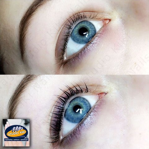 voor na voorbeeld Lash Lifting (Wimperlifting)